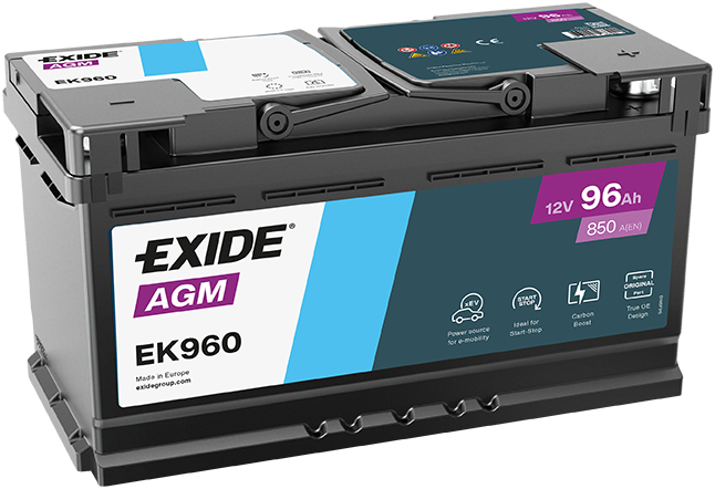 Baterie Auto EXIDE AGM 96 Ah EK960