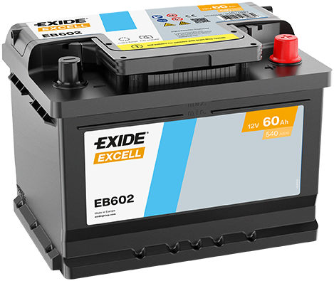 Baterie Auto EXIDE EXCELL 60 Ah EB602