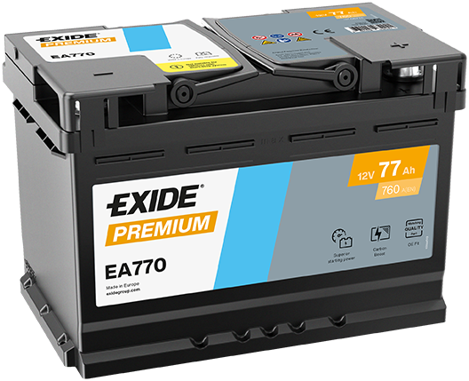 Baterie Auto EXIDE PREMIUM 77 Ah EA770