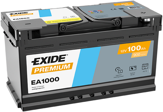 Baterie Auto EXIDE PREMIUM 100 Ah EA1000