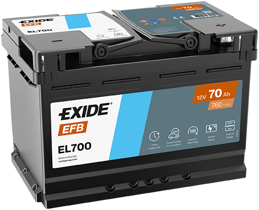 Baterie Auto EXIDE EFB 70 Ah EL700