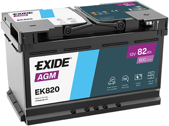 Baterie Auto EXIDE AGM 82 Ah EK820