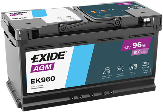 Baterie Auto EXIDE AGM 96 Ah EK960