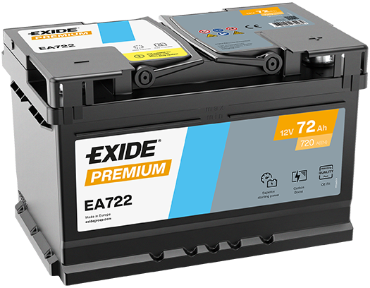 Baterie Auto EXIDE PREMIUM 72 Ah EA722