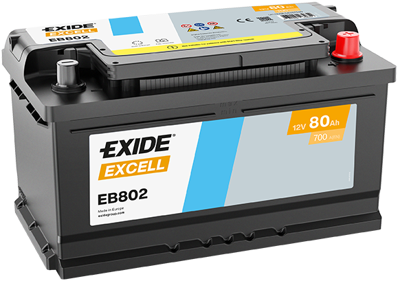 Baterie Auto EXIDE EXCELL 80 Ah EB802